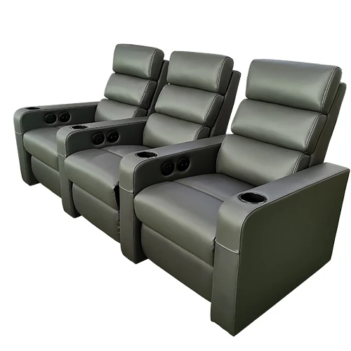 Modern Living Room Leather Reclining Power Sofa Seat Theater Recliner Thick Seat Cushion Backrest Electric sofa