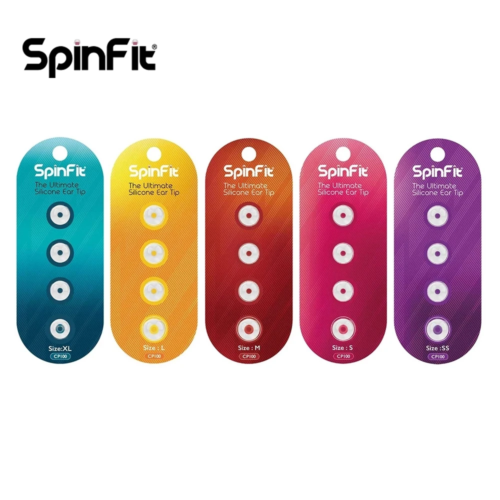 

2 Pair(4 pcs) Original SpinFit CP100 CP800 CP145 CP360 In-ear Earphones Patented Silicone Eartip Innovative Technology Eartips