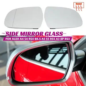 For RS5 deals 2017 to 2020 Wing Mirror Glass With Heated Base RIGHT HAND uk Driver Side Door