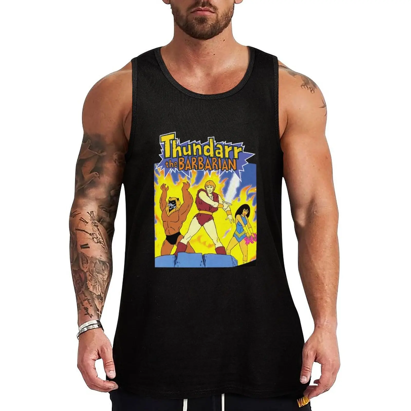 

Thundarr the Barbarian Tank Top bodybuilding man men gym clothing Male clothes
