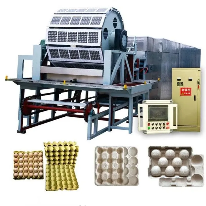 High-efficiency Rotary Egg Tray Making Line  Multi-type Paper Tray Production Machine  Integrated Pulp Molding Machine