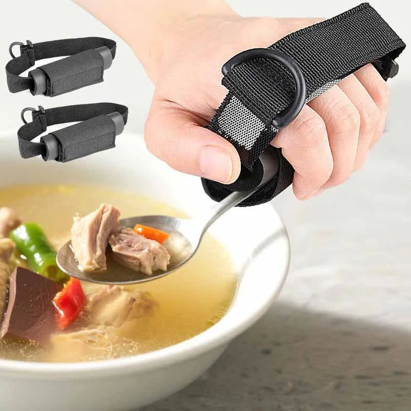 

Допомогательная посуда, держатель для манжет, эластичный ремень для помощи при еде, антивибрационная манжета, ложки, вилки, фиксирующая лента для ножей для пациентов, пожилых людей