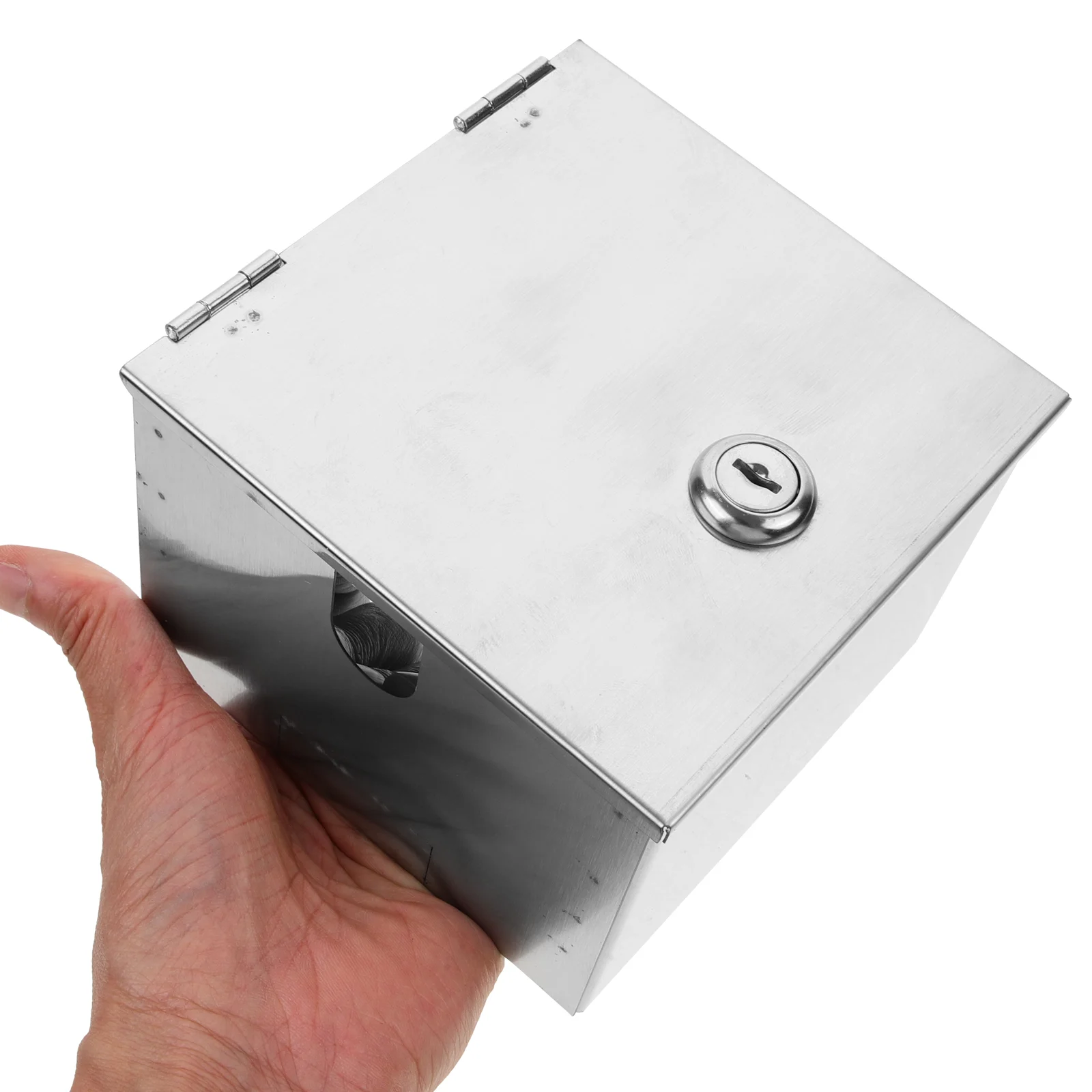 86Type Outdoor Wall Mount Stainless Steel Socket Box Lockable Rainproof Outlet Box For Vehicle Charging Protective Metal Outlet
