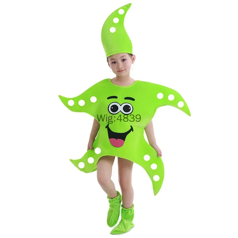 Children Dancewear Ocean Animal Cosplay Costume Clownfish Dolly Nemo Starfish Lobster Parent-Child Costume Performance Clothing view 3