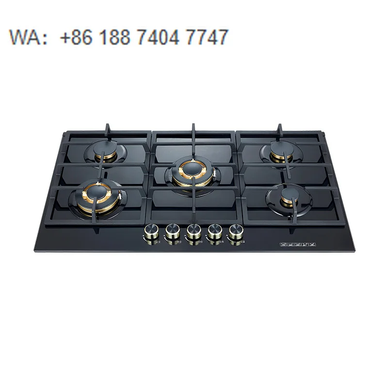 High Quality Tempered Glass Built in Gas Hob Energy Saving Gas Stove Designed for Residential Home Use
