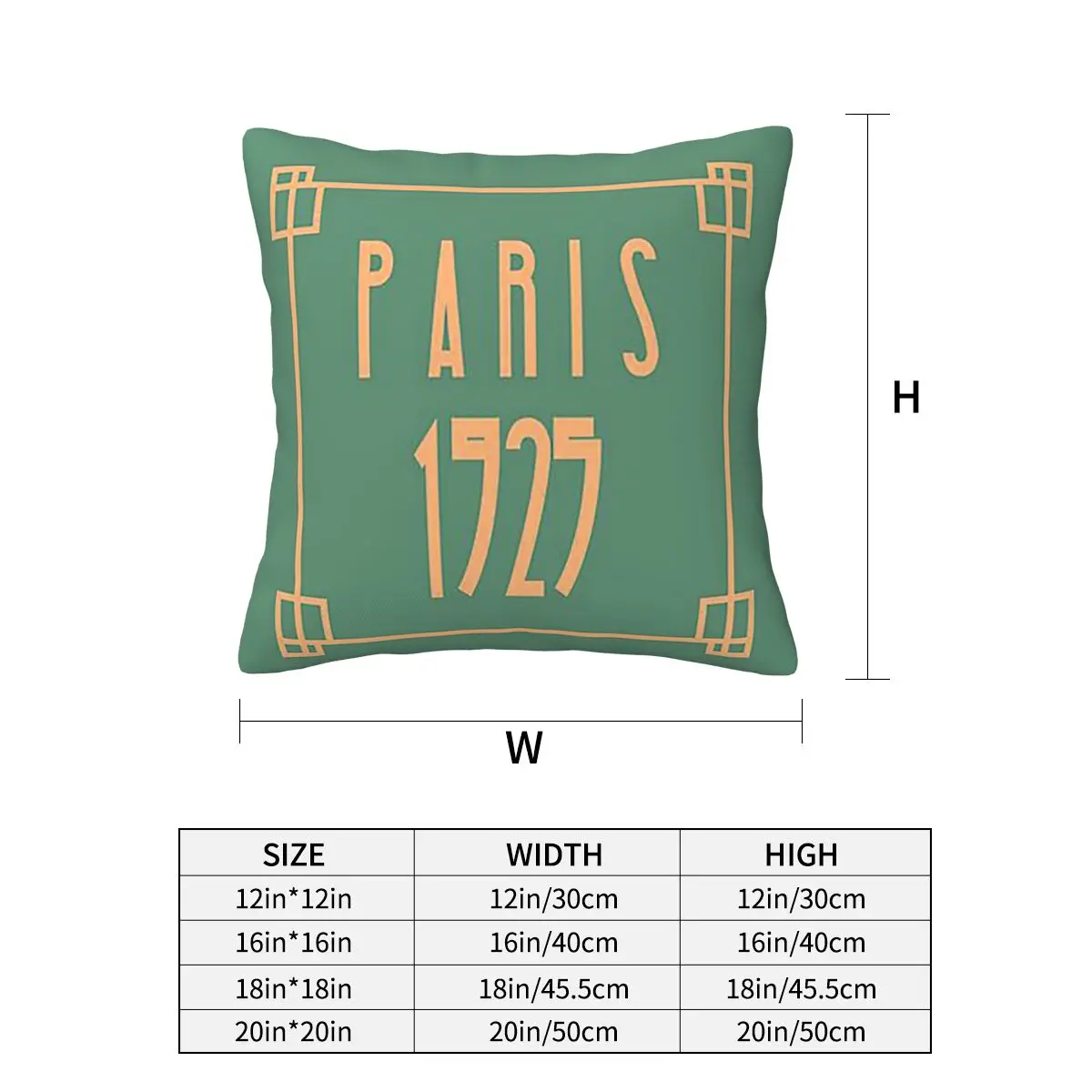 Art Deco Design In Green Square Pillowcase Pillow Cover Cushion Zip Decorative Comfort Throw Pillow for Home Sofa