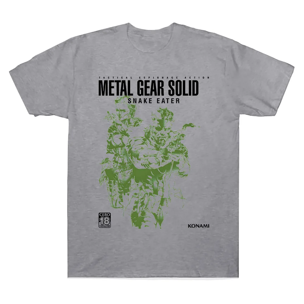 Metal Gear Solid Game Creative Summer T-shirt Snake and Boss Cover Graphic T Shirt Pure Cotton High Quality Unisex Oversized Tee
