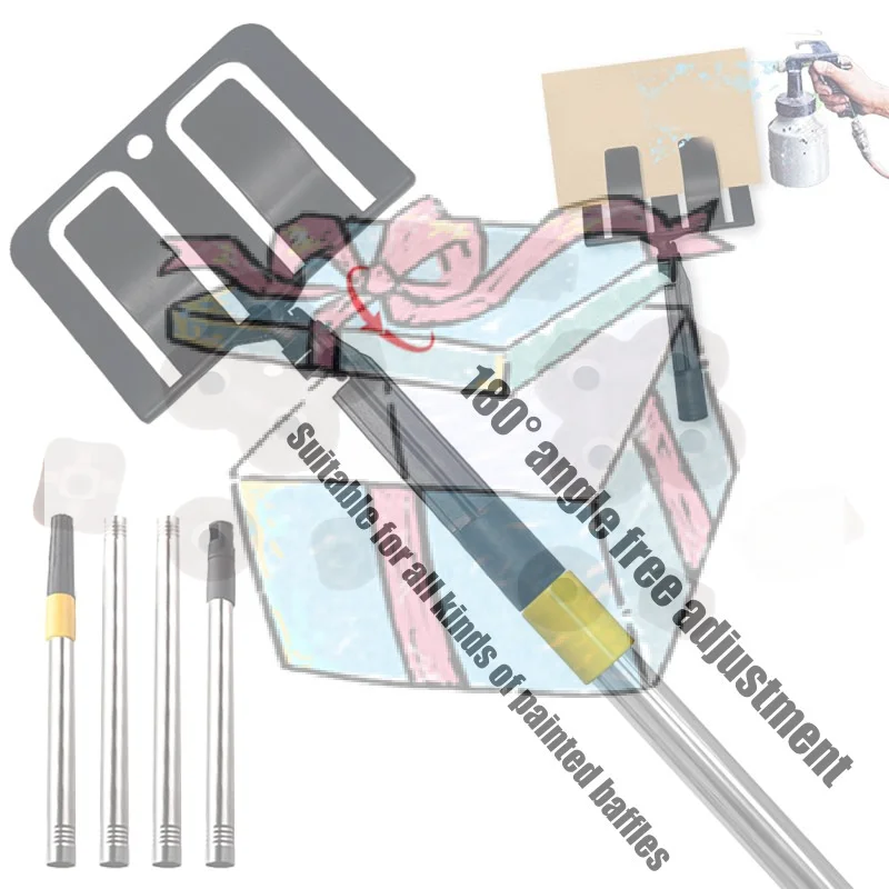 1 Set Convenient Angle Sprayer Paint Baffle Clamp Holder Support Stand With Adjustable Positions For DIYer And Professional Use