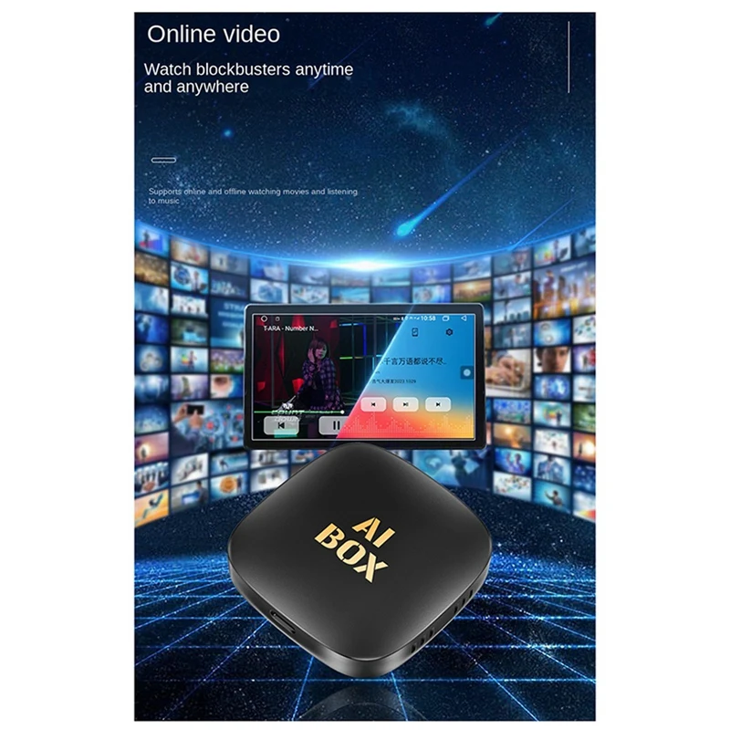 B37B-Car Adapter 3 In 1 Wireless Carplay Android Adapter Wireless Adapter Carplay Ai TV Box With Wired Carplay Ai Box