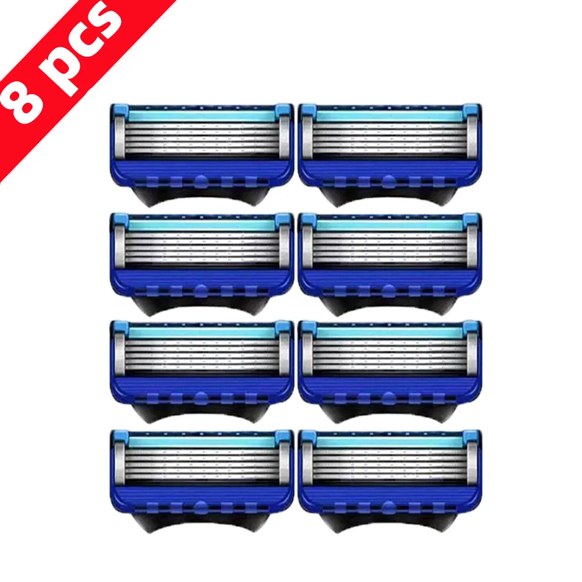 4-48PCS Manual Razor For Men Five Layers Blade Without Knife Holder Stainless Steel Razor Blades No Skin Damage Old Style Shaver image 5