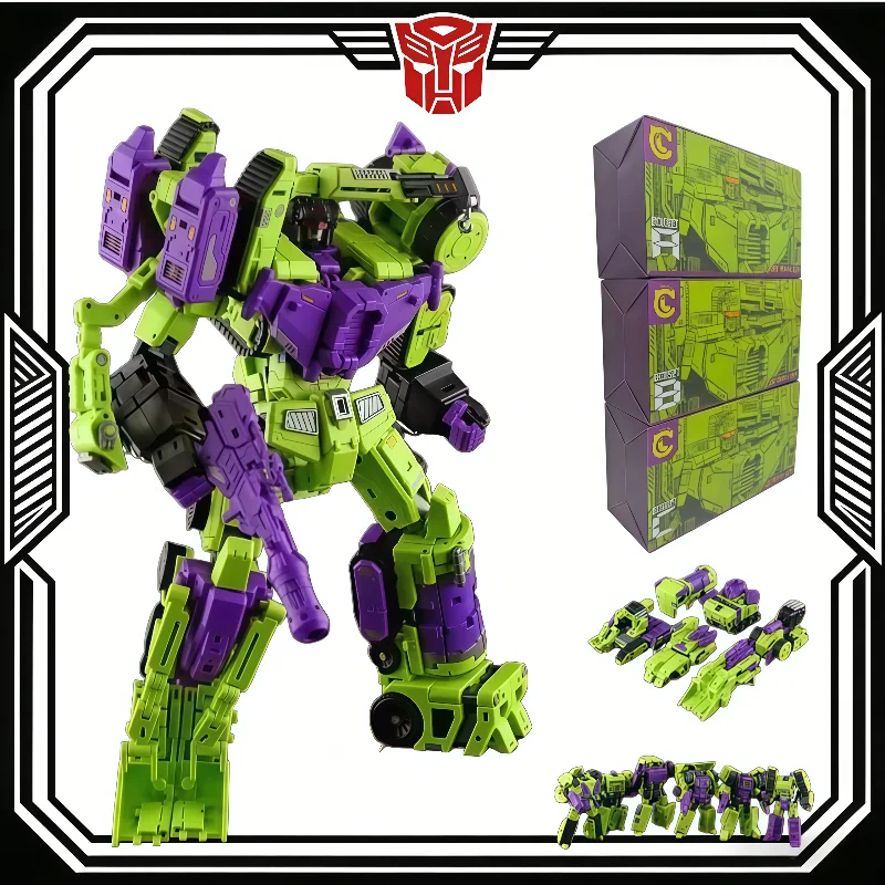 In Stock MICROCOSMOS MC-02 Fortune Cat Power King Action Figure Convertible Robot Toy Combine Set garage kit action figure