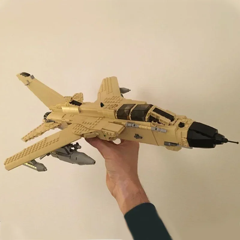 Moc Building Bricks Military Weapon Model Tornado GR1 Fighter Technology Modular Block Gifts Toys For Children DIY Sets Assembly