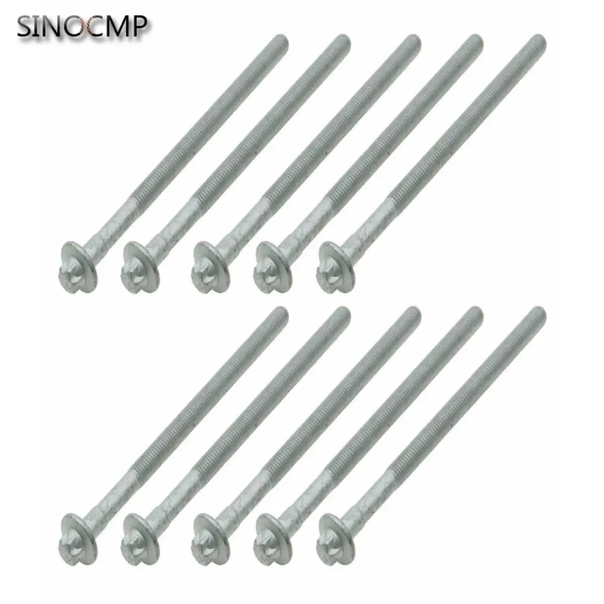 

10pcs/set Engine Cylinder Head Bolts Kit M271 For Mercedes W203 C204 R172 L4 M271 165mm Length Cylinder Head Screws Car Parts