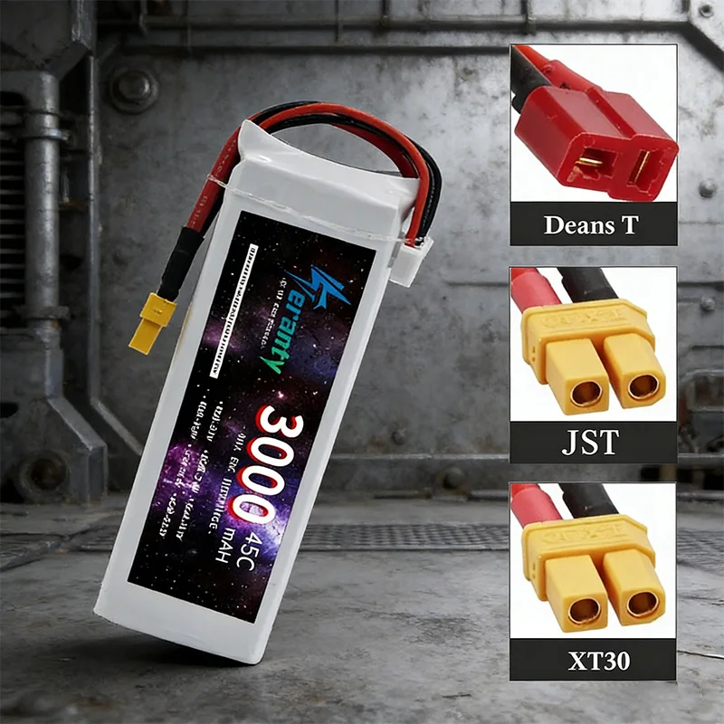 11.1V LiPo Drone Battery 3S 1500mah 1800mAh 2200mah 2600mAh 3000mAh 3300mAh Deans T Connector XT60 For RC Car FPV Racing Drone