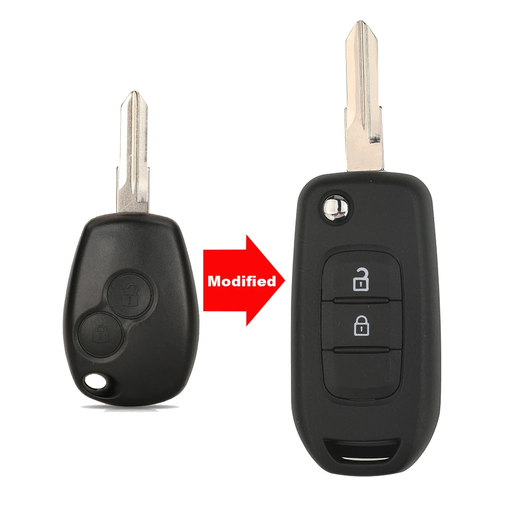 2BTN New Modified Car Key For Renault Megane Modus Espace Laguna Duster Logan DACIA Sandero Fluence Clio Kango For NISSAN ALMERA