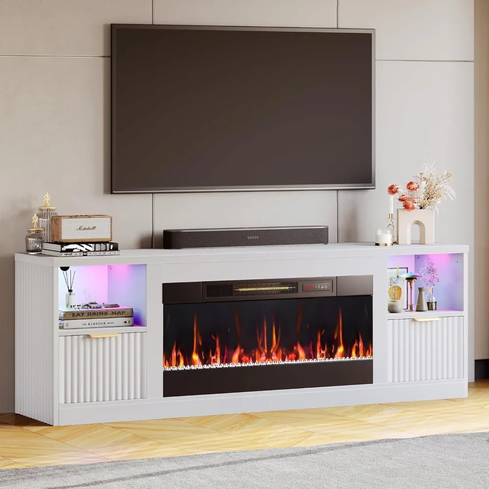 70” Fireplace TV Stand for TVs Up To 80