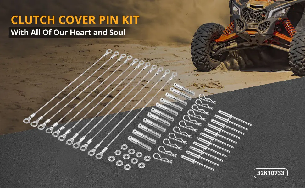 NICECNC Kupplungsdeckel-Pin-Kit, einfacher Schnellverschluss-Riementriegel, UTV für Can-Am Maverick X3 2017–2021, Max Turbo RR 900 HO – Detail 3