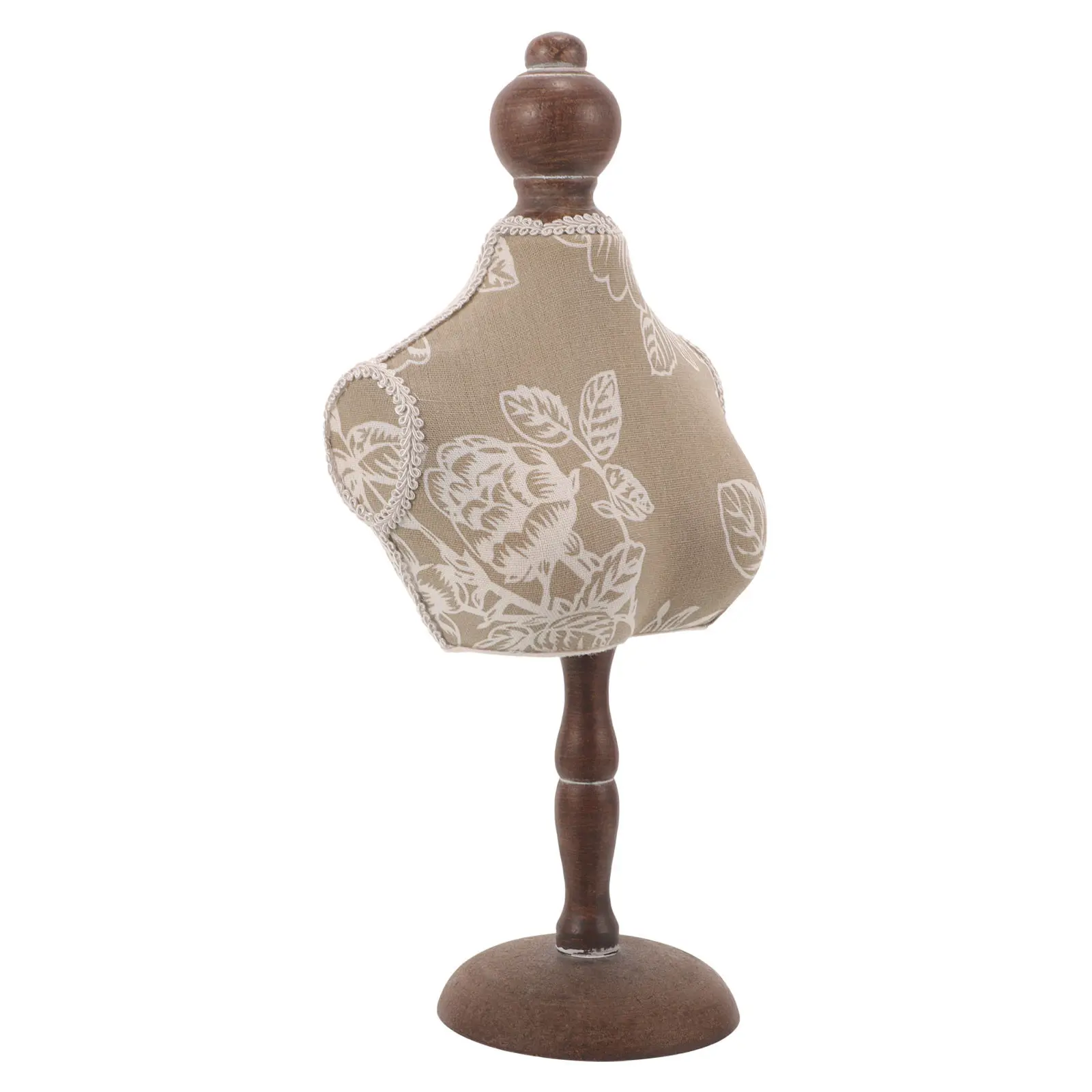 

Элегантная винтажная деревянная подставка-манекен для демонстрации украшений: колье, подвесок, цепочек – для дома, магазина, выставок