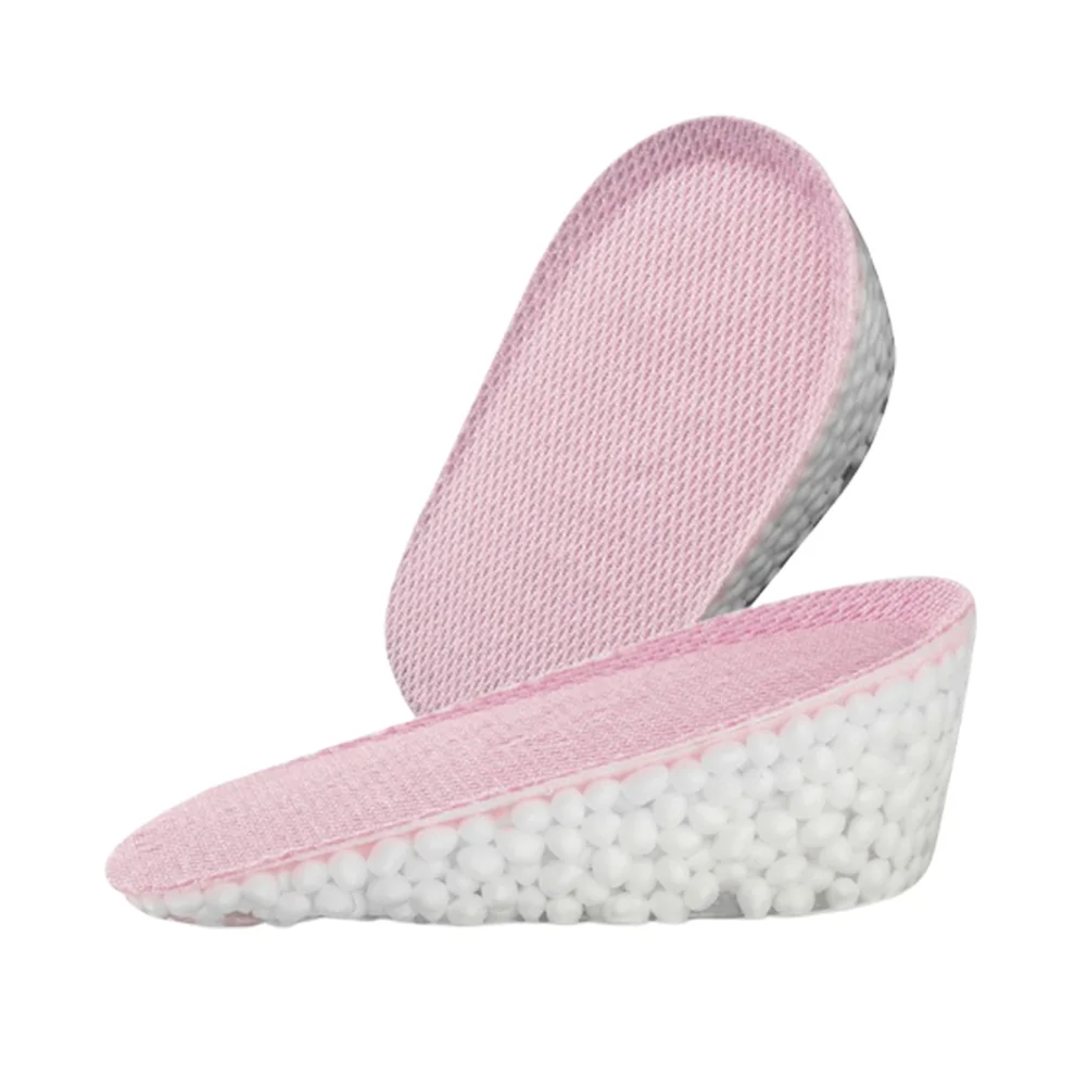 Absorption Insoles Heightening Shoe Lift Damping Pink Shoes Cushion Pad Silicone