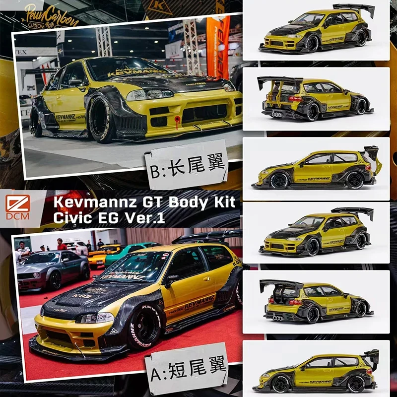 

PreSale 1:64 DCM Kevmannz GT CIVIC EG Diecast Alloy Car Model Collection Toys