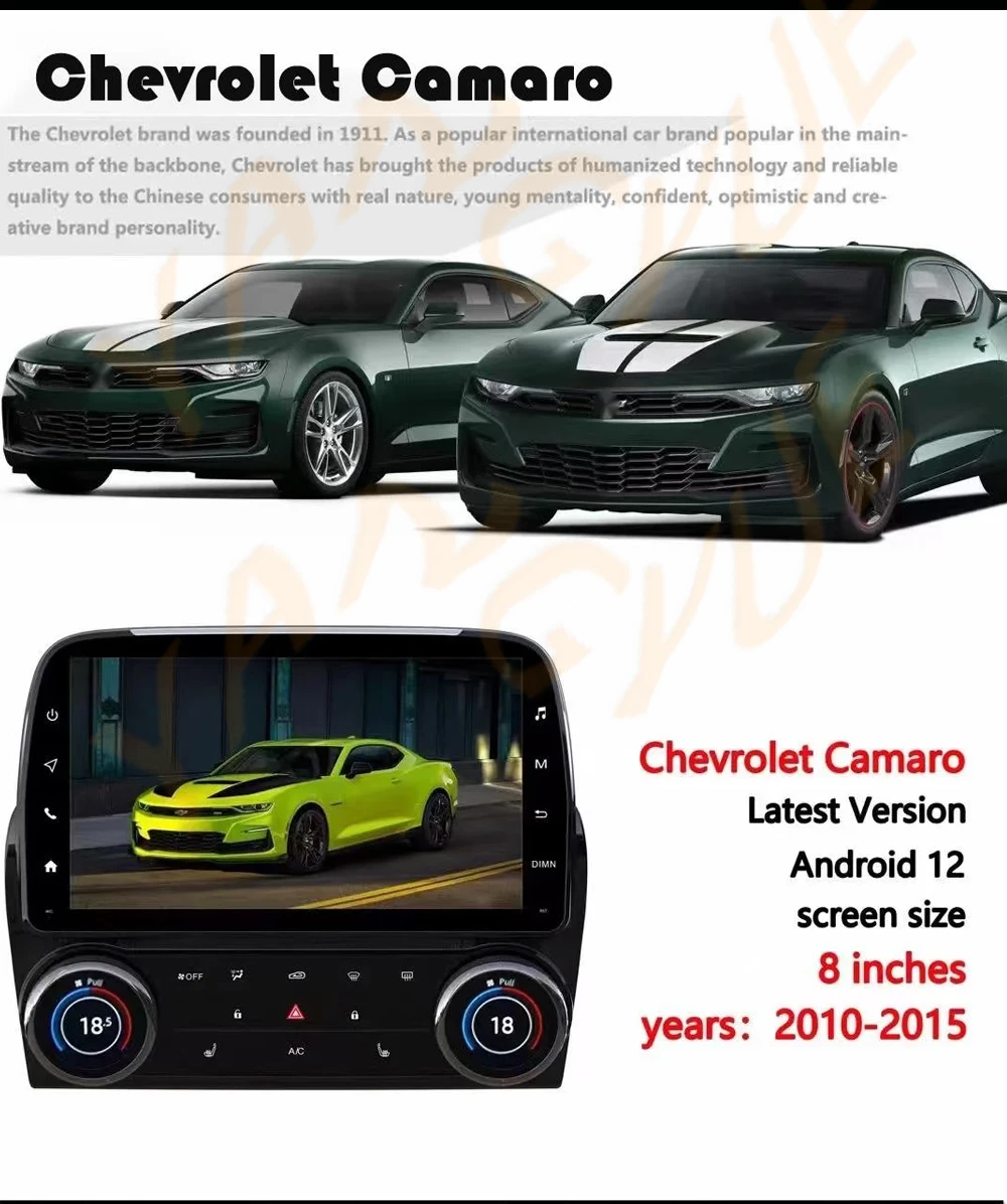 Android 14 Auto Car Multimedia Player For Chevrolet Corvette C6 2005-2013 Carplay 10.4