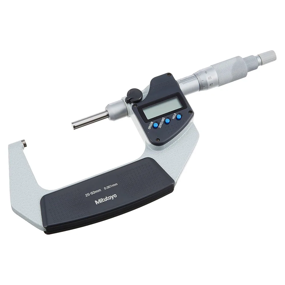 Mitutoyo 406-251-30... OMV-50MX measuring range 0-25-50mm Non-Rotating Spindle Type digital outside micrometer