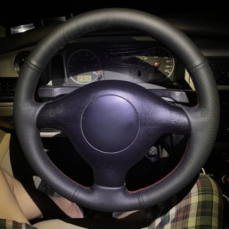 

Customized Microfiber Leather Car Steering Wheel Cover For Seat Leon MK1 Volkswagen VW Golf 4 IV Passat B5 Variant Polo Skoda