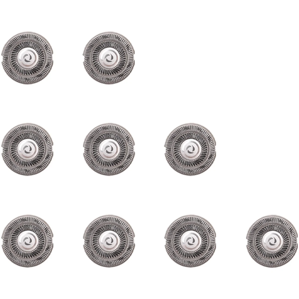 Lâmina de barbear elétrica, 9 peças, para flyco razor fr8, cabeça de barbeador, anel duplo, acessórios de substituição