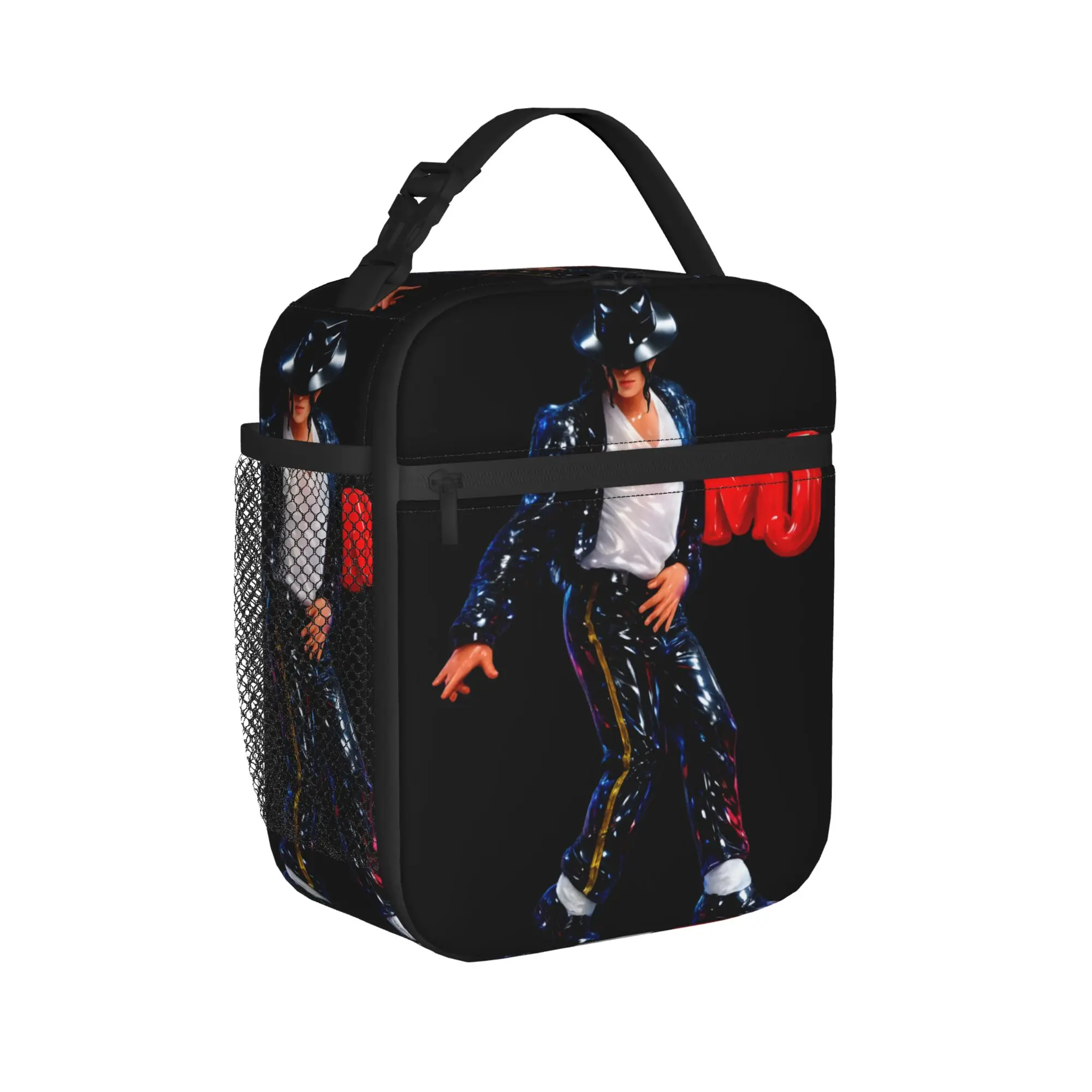 MJ king of pop Insulated Lunch Bags Thermal Bag  Lunch Container High Capacity Tote Lunch Box Food Handbags College  Travel