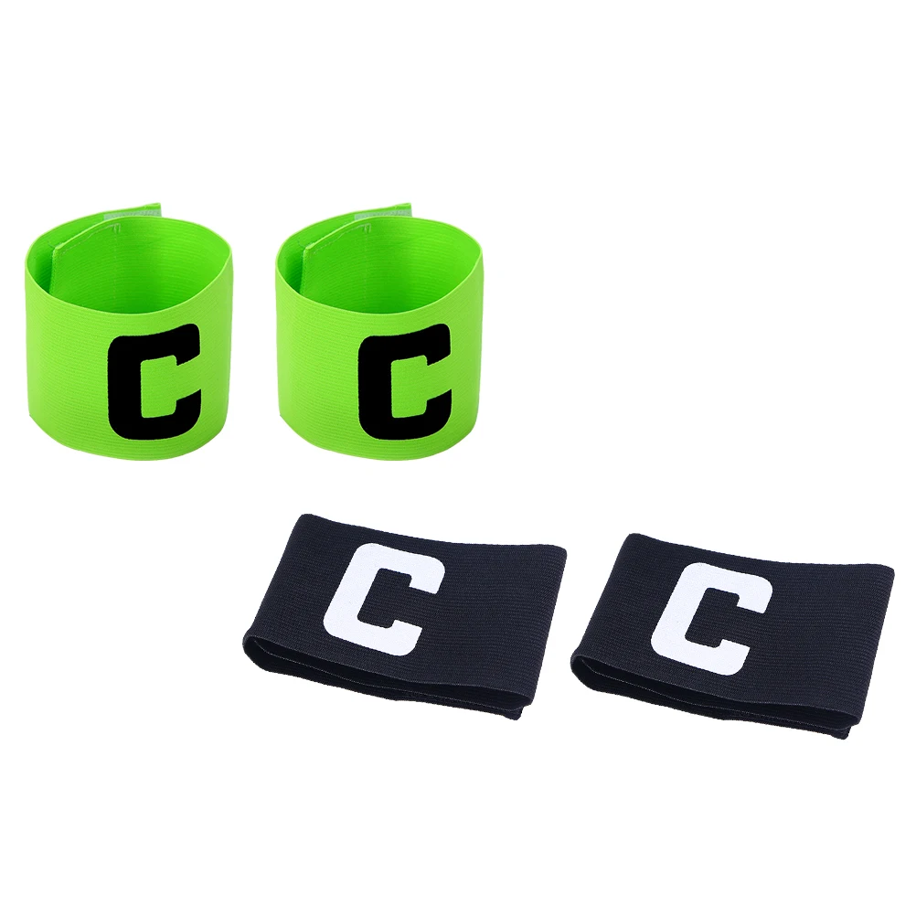 4 قطع من أربطة كابتن كرة القدم الاحترافية المقاومة للاهتراء، شارات متينة قابلة لإعادة الاستخدام، ملحقات كرة السلة وكرة القدم المحمولة #6