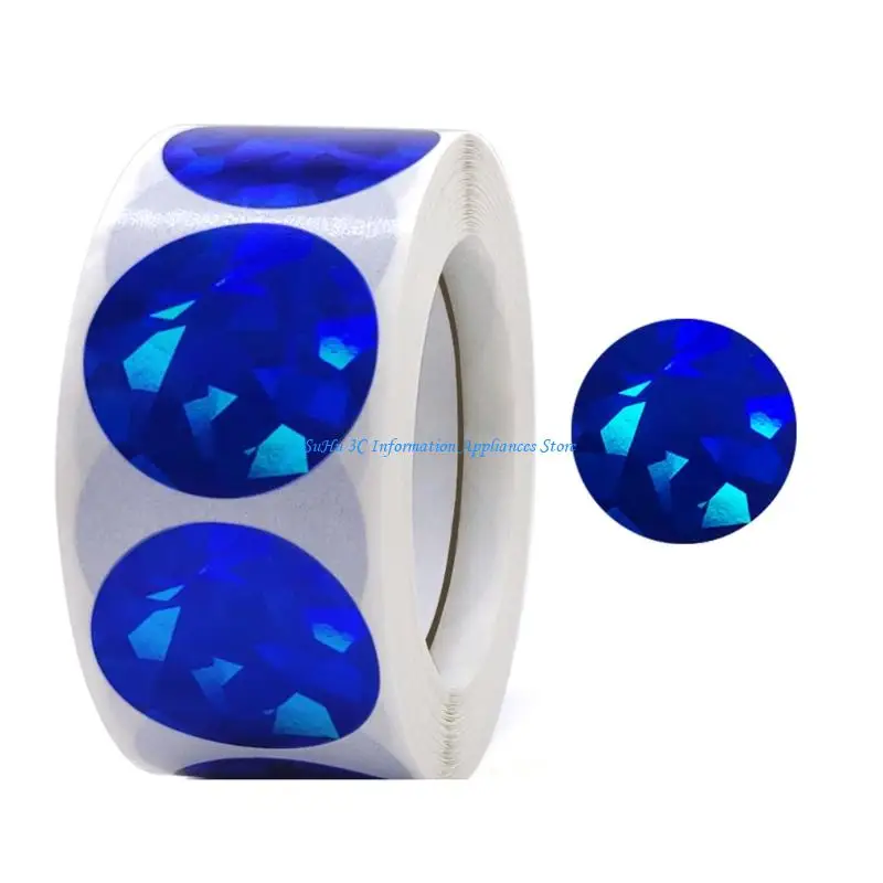 

50 Pcs Sparkly Sticker Reward Sticker Gift Sticker Colorful Sticker Labels Round Sticker Glittering Decorative Sticker