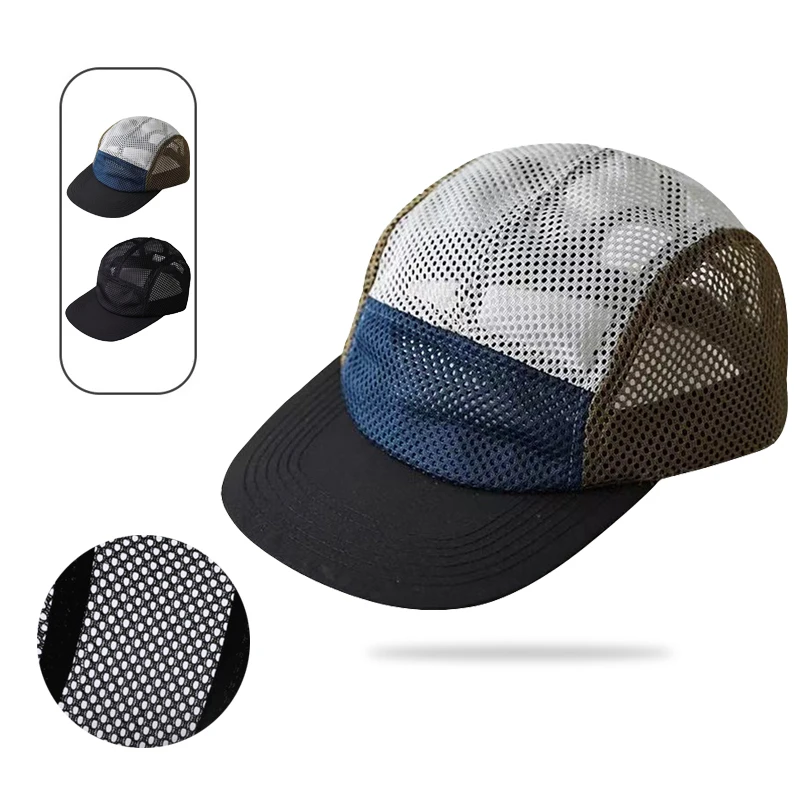 

Sun Protection Hats for Men Women Vintage Baseball Cap Outdoor Breathable Mesh Summer Fishing Hat UV Sunshield Adjustable