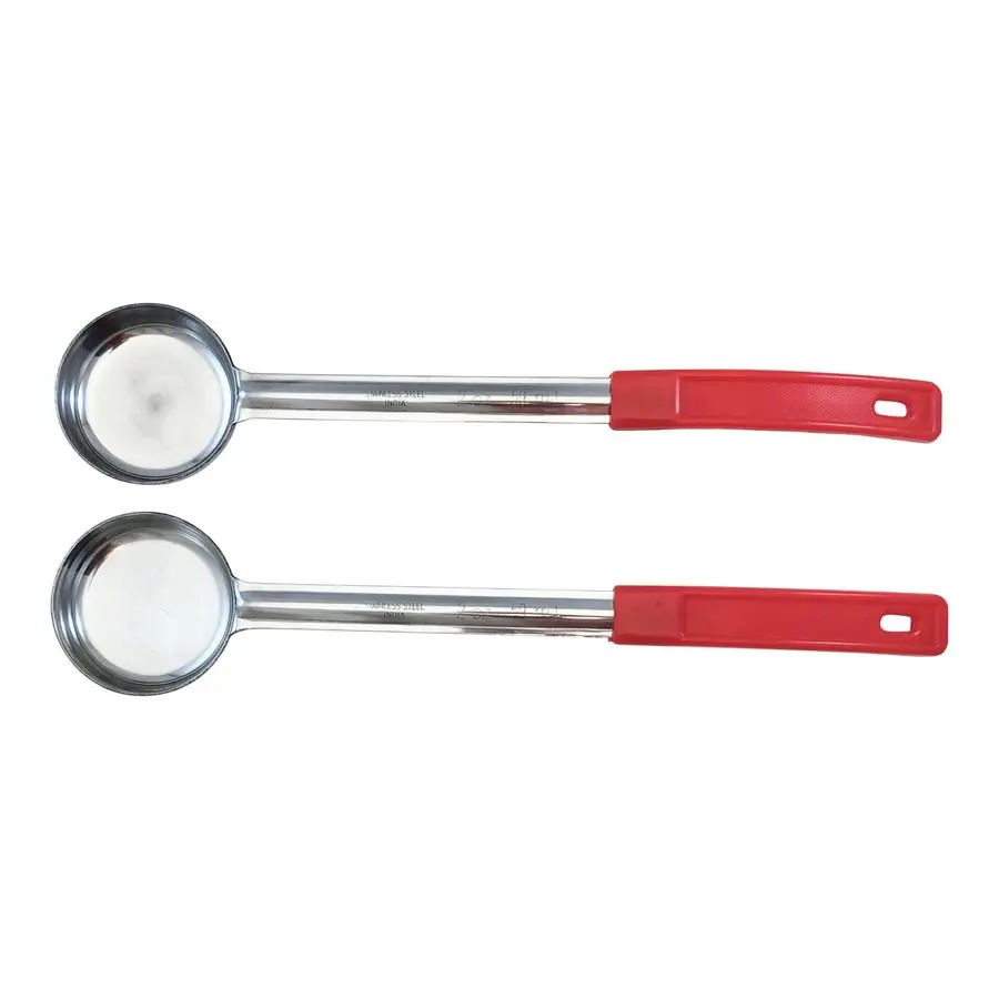 

Набор из 12 порционных ложек-черпаков из нержавеющей стали (2 унции) для точного измерения и сервировки, коммерческого класса