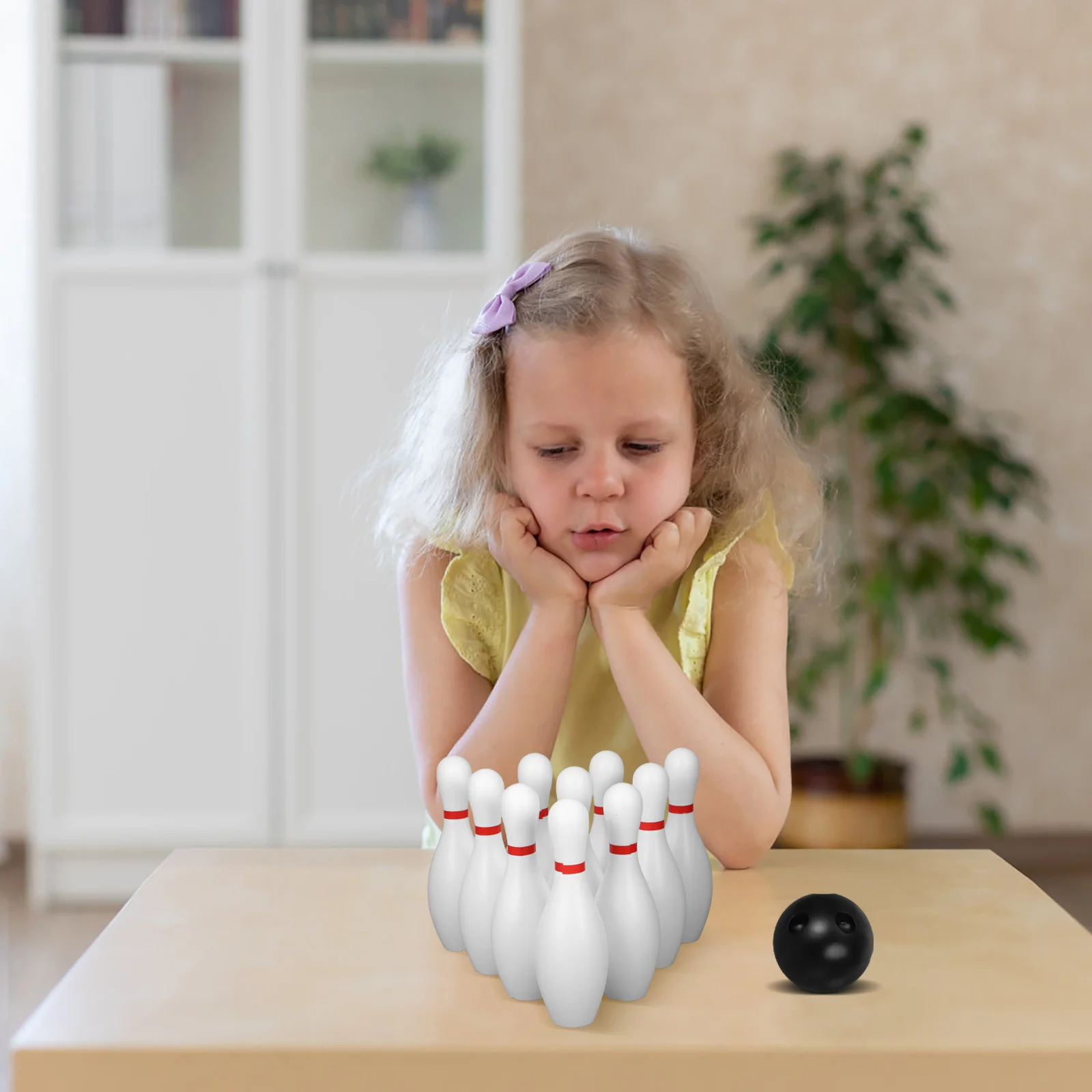 1 set palline da bowling per bambini giocattolo da bowling in plastica giocattolo sportivo da bowling per interni all'aperto set di palline da bowling set da bowling per bambini