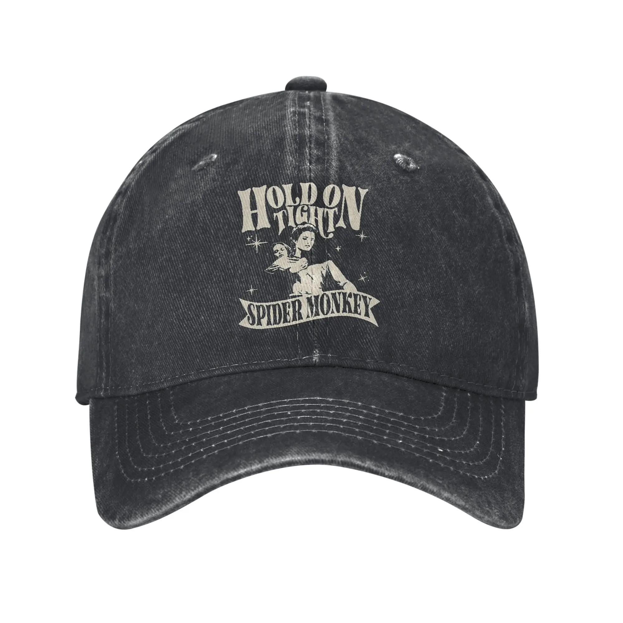 Hold On Tight Spider Monkey Twilight Unisex Style Baseball Caps  Distressed Denim Washed Hats Cap Retro Outdoor Snapback Hat