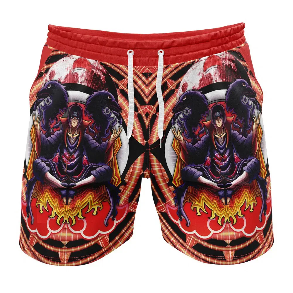 Fitness shorts anime casual cartoon sports fitness shorts sports casual quick-drying mesh shorts 2024