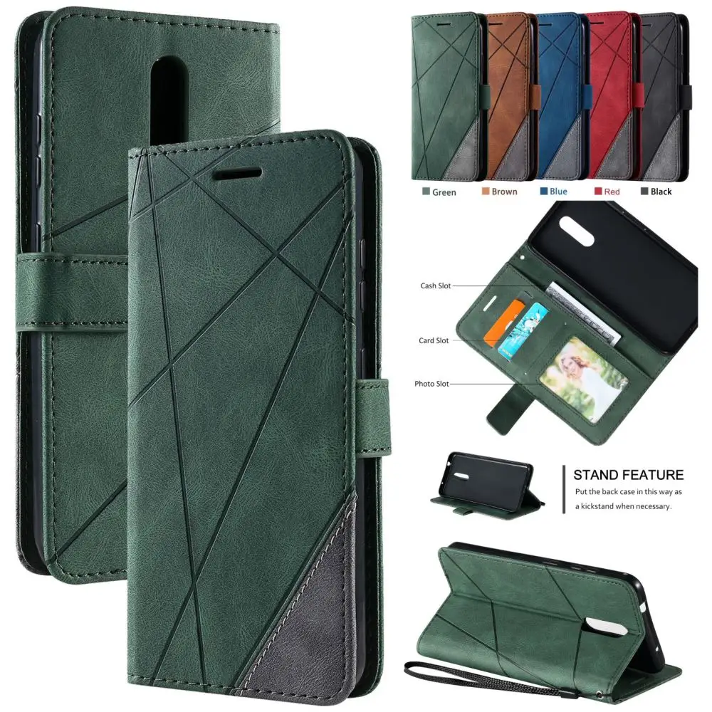 Covers For Motorola Moto G60 G40 Fusion G9 Play G8 Power Lite Edge G 5G Plus E7 E6S 2020 Cute Rhombus Wallet Book Case P21G