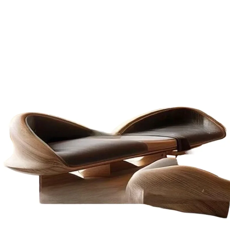 أريكة خشبية صلبة فنية لغرفة المعيشة في العصور الوسطى إبداعية متعددة الأشخاص، مزيج جديد على الطراز الصيني الجديد