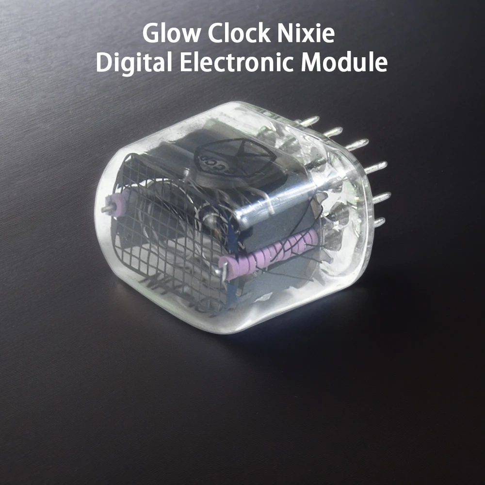 

IN-12 Nixie Tube with Decimal Point for Glow Clock DIY Projects Vintage Glass Glow Tube Bright Display