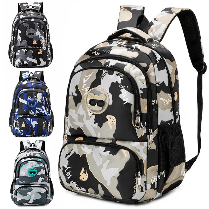 New Casual Thicken Backpack Large Capacity School Bag For Middle School Students Fashionable Travel Double Shoulder Bags On Sale