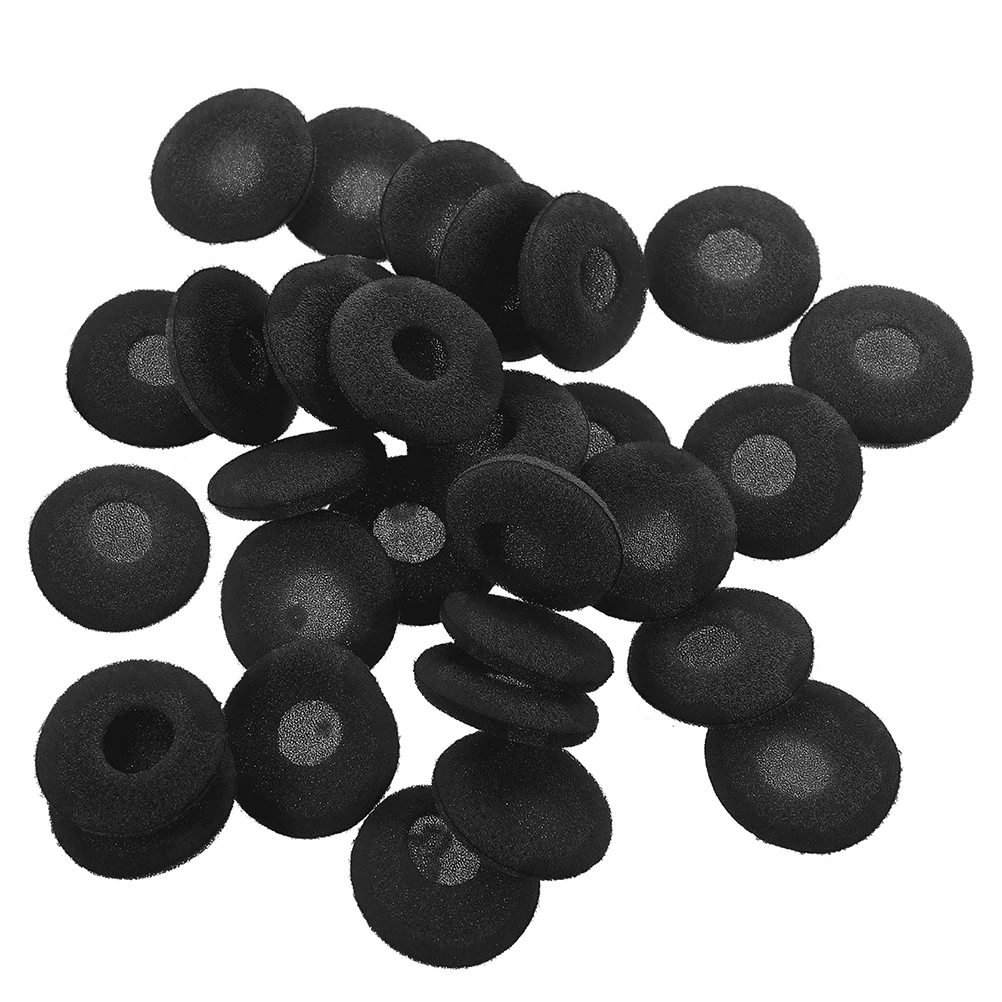 

100pcs Replacement Earbud Sponges Soft Mini Pads Round Cushions Black Covers For Earphone Protection Practical Longlasting