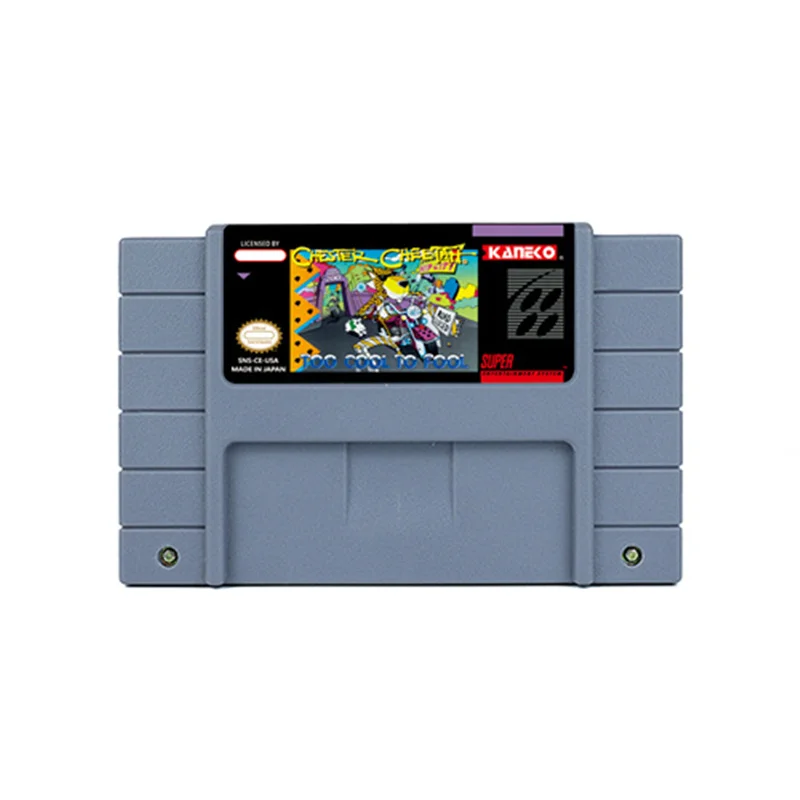 Chester Cheetah Too Cool to Fool or Chester Cheetah Wild Wild Quest Action Game for SNES 16 BitRetro Cart Children Gift