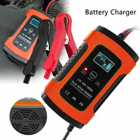 Foxsur 12V 5A Car Battery Charger LCD Display Full Automatic Intelligent Battery Chargers Multiple Protection Pulse Repair