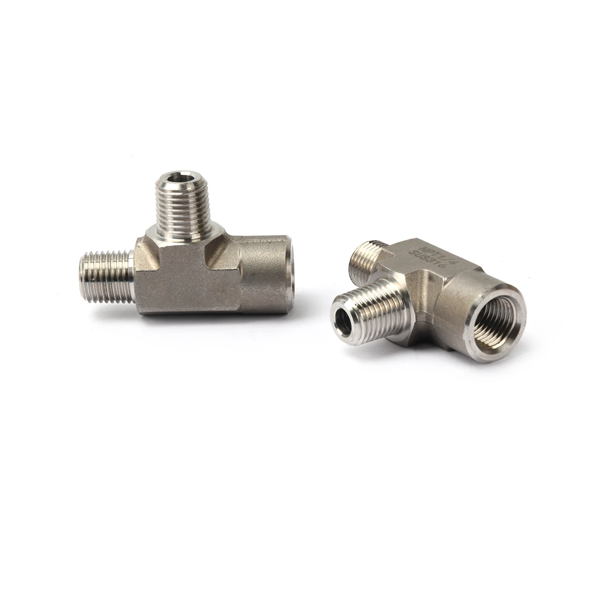 

Excellent Quality NPT 1/4 Stainless Steel High Pressure Male Female Thread Tee Pipe Fittings Reducing Tee Fittings