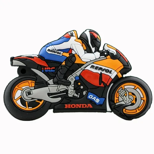 Cool motocicleta Usb Flash Drives 32GB 16GB 8GB Pen Drive 64GB 128GB Memory Stick dibujos animados Pendrive U Stick 256GB Pen Drive regalo