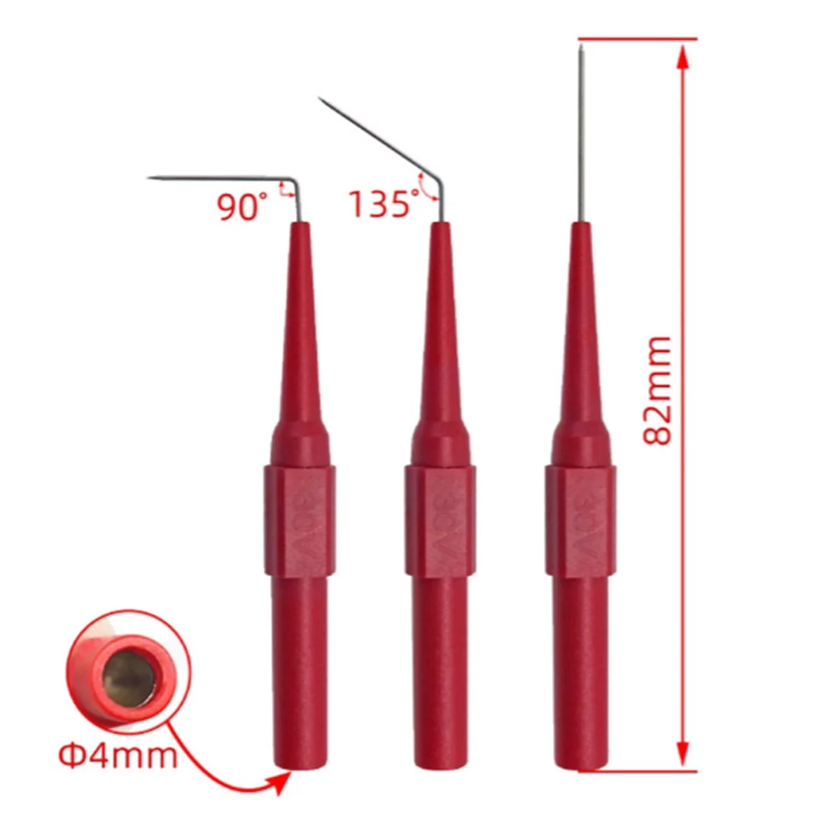 41 buah Kit timah uji Multimeter 4MM steker pisang ke buaya uji klip timah dengan kawat tindik buaya klip