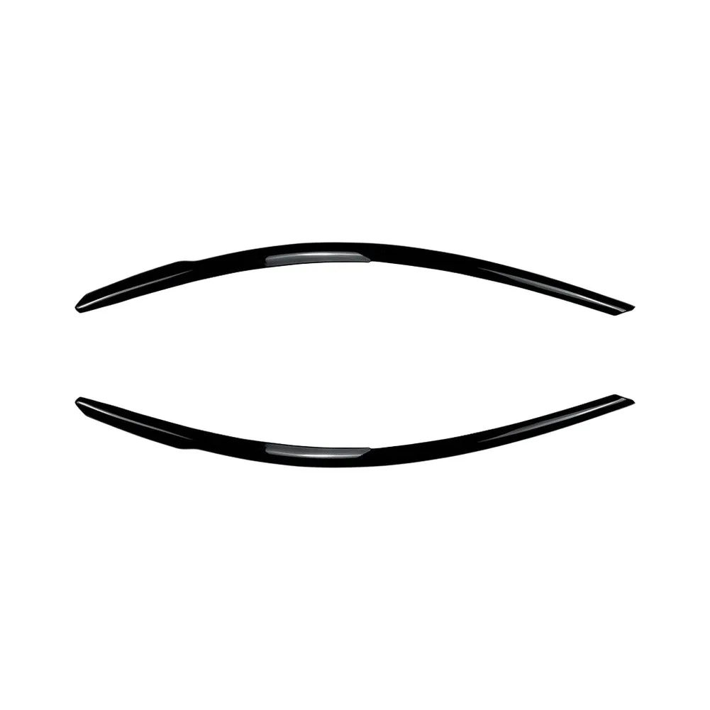 For For Golf For MK8 8.5 2020+ Headlight Eyelids Eyebrow For Splitter Stickers Black Carbon Fiber Texture ABS Sporty Car Exterio