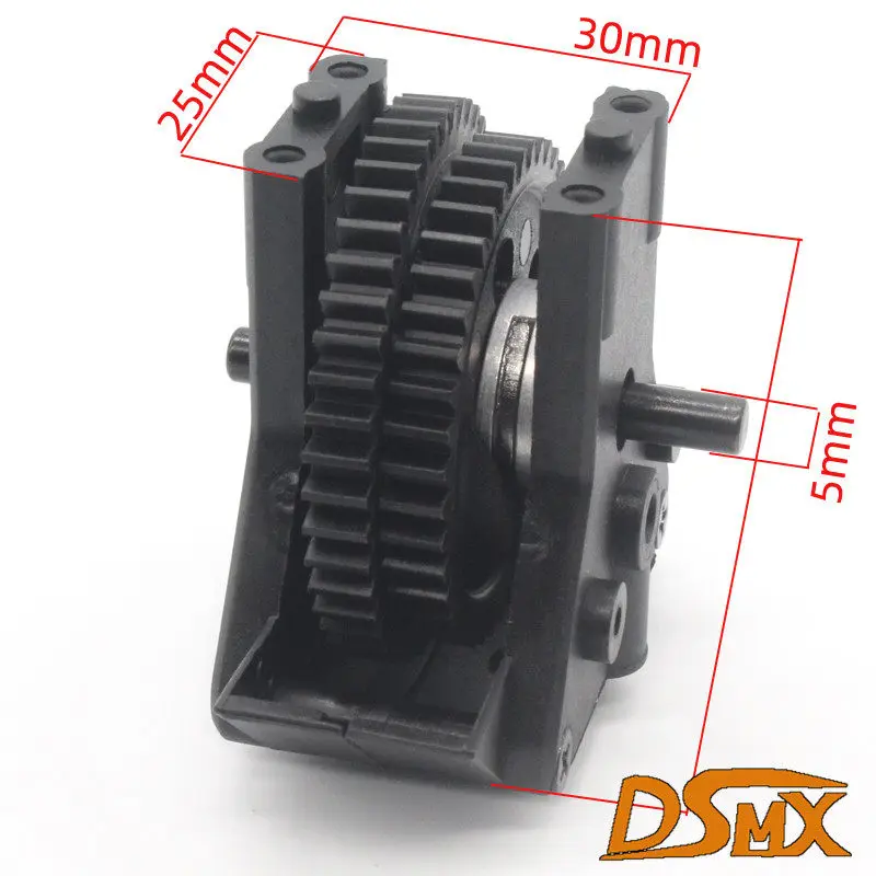 HSP1:10 02076 Medium Gearbox 94122 Metal Reduction Gear Assembly 44T/02040/39T/02041 for RC Car Spare Part