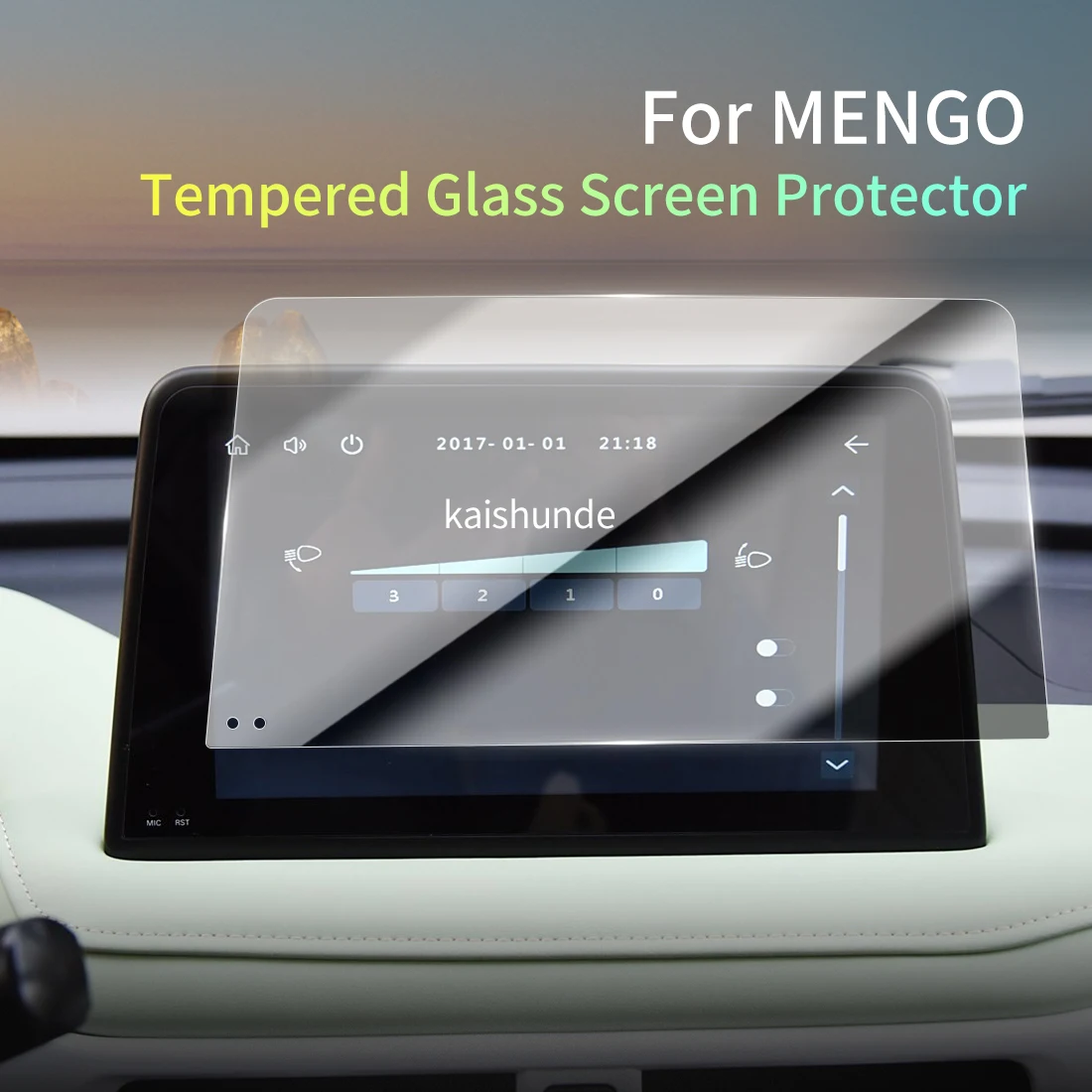 Car Stickers Meters Protector For 2022 Reading MENGO Tempered Glass Protective Film Display Navigation Vehicle Accessories