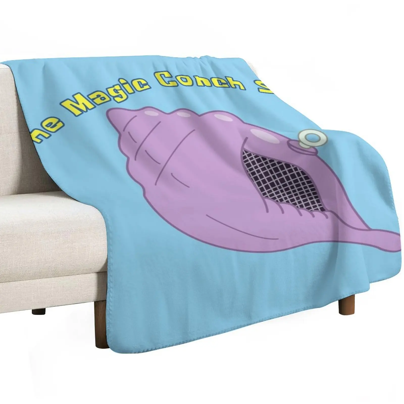 The Magic Conch Shell Throw Blanket Elegant Warm Throw Blanket for Hotel Home